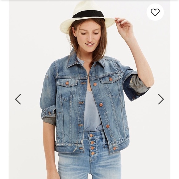 Madewell Jackets & Blazers - Madewell Distressed‎ Jean Jacket in Ellery Wash XS